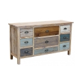 Shabby chic trækommode med skuffer Denny Kampagne