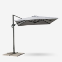Paradise 2,5m kvadratisk hænge parasol til have terrasse altan med tilt Køb