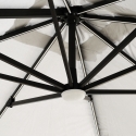 Stor hænge parasol 3x3 m med solcelle LED lys til have terrasse anti uv Paradise Valgfri