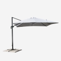 Paradise 3x3m kvadratisk hænge parasol til have terrasse altan med tilt Udvalg