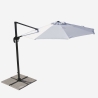 Paradise 3 m stor ottekantet hænge parasol aluminium Udvalg