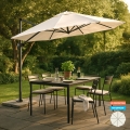 Paradise 3 m stor ottekantet hænge parasol aluminium Kampagne