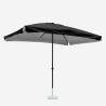Eden Noir 3x2m stor rektangulær parasol til have altan terrasse med tilt Udvalg