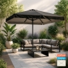 Eden Noir 3x2m stor rektangulær parasol til have altan terrasse med tilt Kampagne