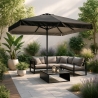 Eden Noir 3x2m stor rektangulær parasol til have altan terrasse med tilt Udsalg