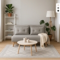 Sovesofa til 2 personer i skandinavisk stil i stof Elettra Kampagne
