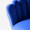 Calicis lænestol loungestol velour fløjlstof skal design gyldne ben Udvalg