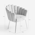 Calicis lænestol loungestol velour fløjlstof skal design gyldne ben 