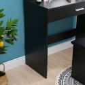 Gaia Black sminkebord makeup bord med skuffe spejl 12 LED lys skammel Egenskaber