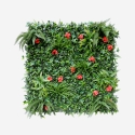Kunstig hæk 100x100cm realistisk plantevæg til hus og have Lemox Kampagne