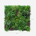 Kunstig plantevæg 100x100cm realistisk hæk til hus og have Ilex Rabatter