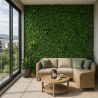 Kunstig hæk 100x100cm realistisk plantevæg til hus og have Farnuk På Tilbud