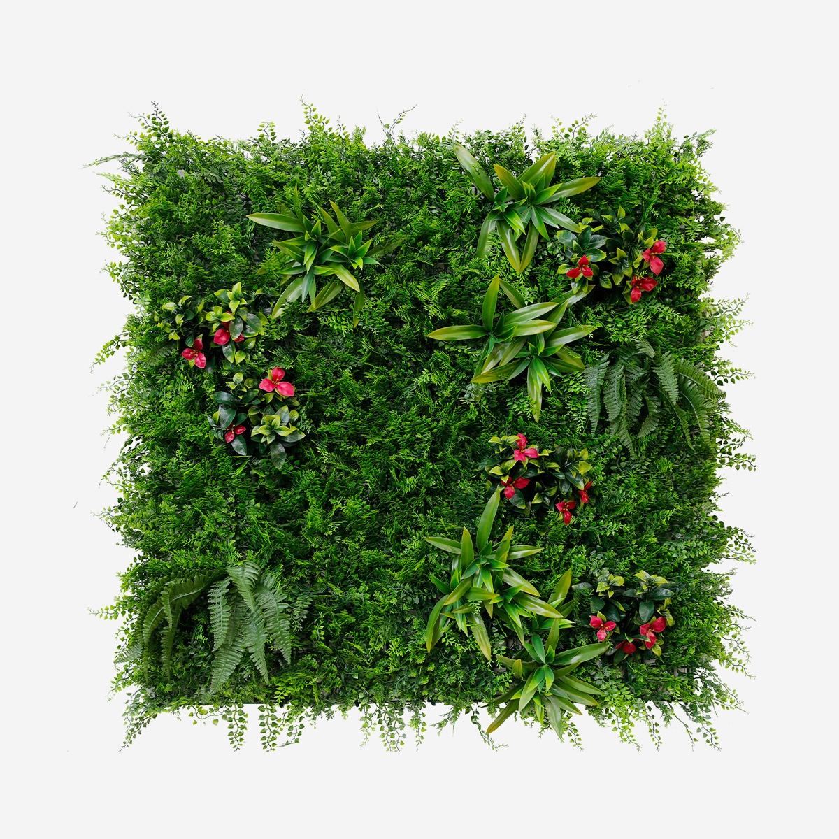 Kunstig hæk 100x100cm realistisk plantevæg til hus og have Cerrum Kampagne