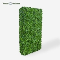 Kunstig hæk 106x33x208cm med realistiske planter til haven Vernas Rabatter