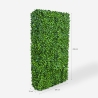Kunstig hæk 106x33x208cm med realistiske planter til haven Vernas Udvalg