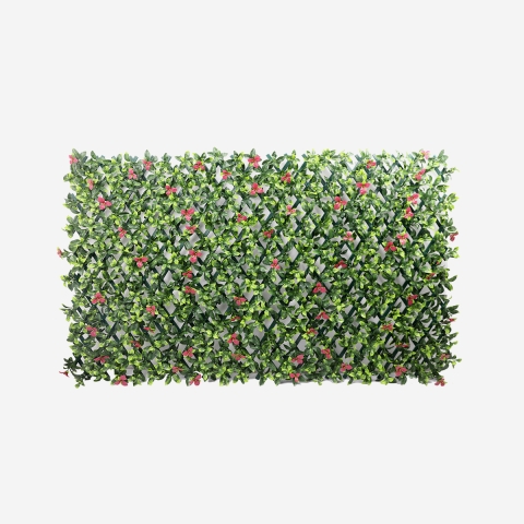 Kunstig hæk med udtrækkeligt gitter 200x100cm realistiske planter Salix Kampagne