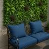 Kunstig hæk 100x100cm realistisk plantevæg til altan og have Briux Tilbud