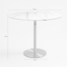 Rundt bord 120cm med guld og marmoreffekt i klassisk stil Monika+ Pris