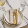 Rundt bord 120cm med guld og marmoreffekt i klassisk stil Monika+ Egenskaber