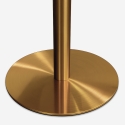 Rundt bord 120cm med guld og marmoreffekt i klassisk stil Monika+ Mål