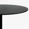 Rundt spisebord i moderne stil 120cm i sort træ Blackwood+ Rabatter