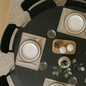 Rundt spisebord i moderne stil 120cm i sort træ Blackwood+ Valgfri