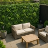 Kunstig hæk med udtrækkeligt gitter 200x100cm realistiske planter Laurus Tilbud