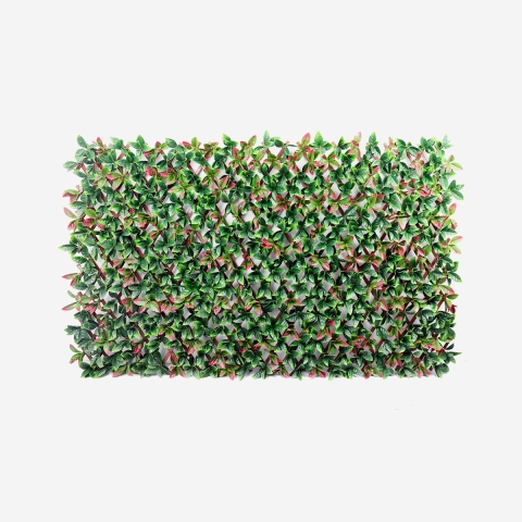 Kunstig hæk med udtrækkeligt gitter 200x100cm glansmispel plante Ivoss Kampagne