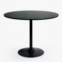 Rundt spisebord i moderne stil 120cm i sort træ Blackwood+ Kampagne