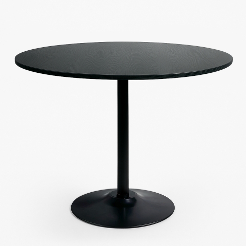 Rundt spisebord i moderne stil 120cm i sort træ Blackwood+ Kampagne