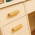 Clara sminkebord makeup bord med 5 skuffer lås spejl hylder og skammel Egenskaber