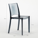 B-Side Grand Soleil stabelbar gennemsigtig spisebord stol polycarbonat 