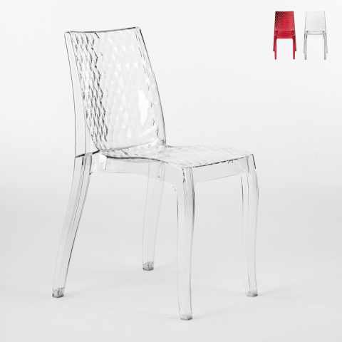 Hypnotic Grand Soleil stabelbar gennemsigtig spisebord stol plastik