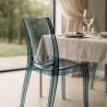 Cristal Light Grand Soleil stabelbar gennemsigtig spisebord stol plast Valgfri