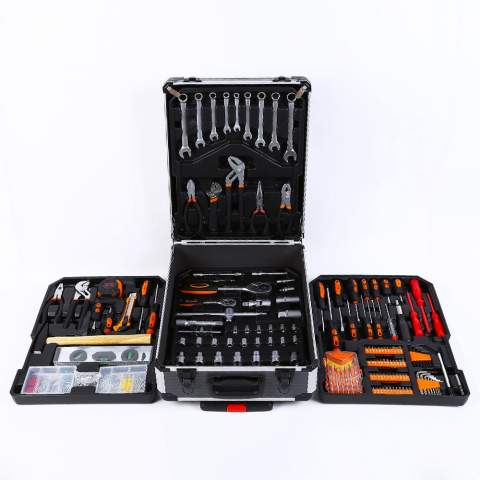 Mac-XXL værktøj i dette værktøjssæt med 1100 dele og plast værktøjskasse