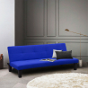 Onice 3 personers sofa futon sovesofa microfiber til stue gæsteværelse 