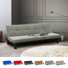 Onice 3 personers sofa futon sovesofa microfiber til stue gæsteværelse