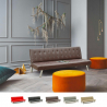 Zaffiro 3-personers sofa futon sovesofa eco læder til stue gæsteværelse Billig