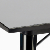 Dynamite spisestue bord 80x80 cm i industrielt design i lakeret stål Udsalg