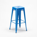 Brooklyn lys træ barbord sæt: 4 Steel up farvet barstole og 60x60cm bord 