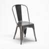 Jamaica grå træ cafebord sæt: 4 Steel One farvet stole og 80x80cm bord 