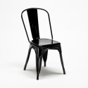 Tribeca lys træ cafebord sæt: 4 Steel One farvet stole og 80x80cm bord 