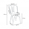 Harlem hvid cafebord sæt: 4 Steel One farvet stole og 80x80cm spisebord 