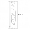 Artemide GiraFacile 200cm patenteret bomulds strandparasol Køb