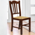 Silvana Paglia AHD massiv bøgetræ spisebords stol fletsæde vintage design Tilbud
