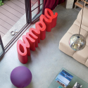 Amore Slide bænk indendørs udendørs have bogstaver af plast i mange farver Billig