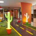 Cactus Slide lampe formet som en kaktus stor gulvlampe af polyethylen Kampagne