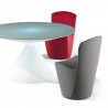 Zoe Slide design lounge stol lavet af polyethylen i mange stærke farver 