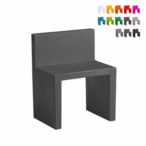 Angolo Retto Slide minimalist design stol lavet af plast i mange farver Kampagne