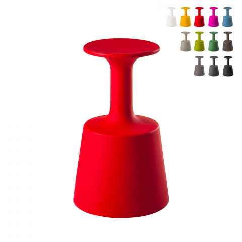 Drink Slide barstol vinglas formet stol af polyethylen i mange farver